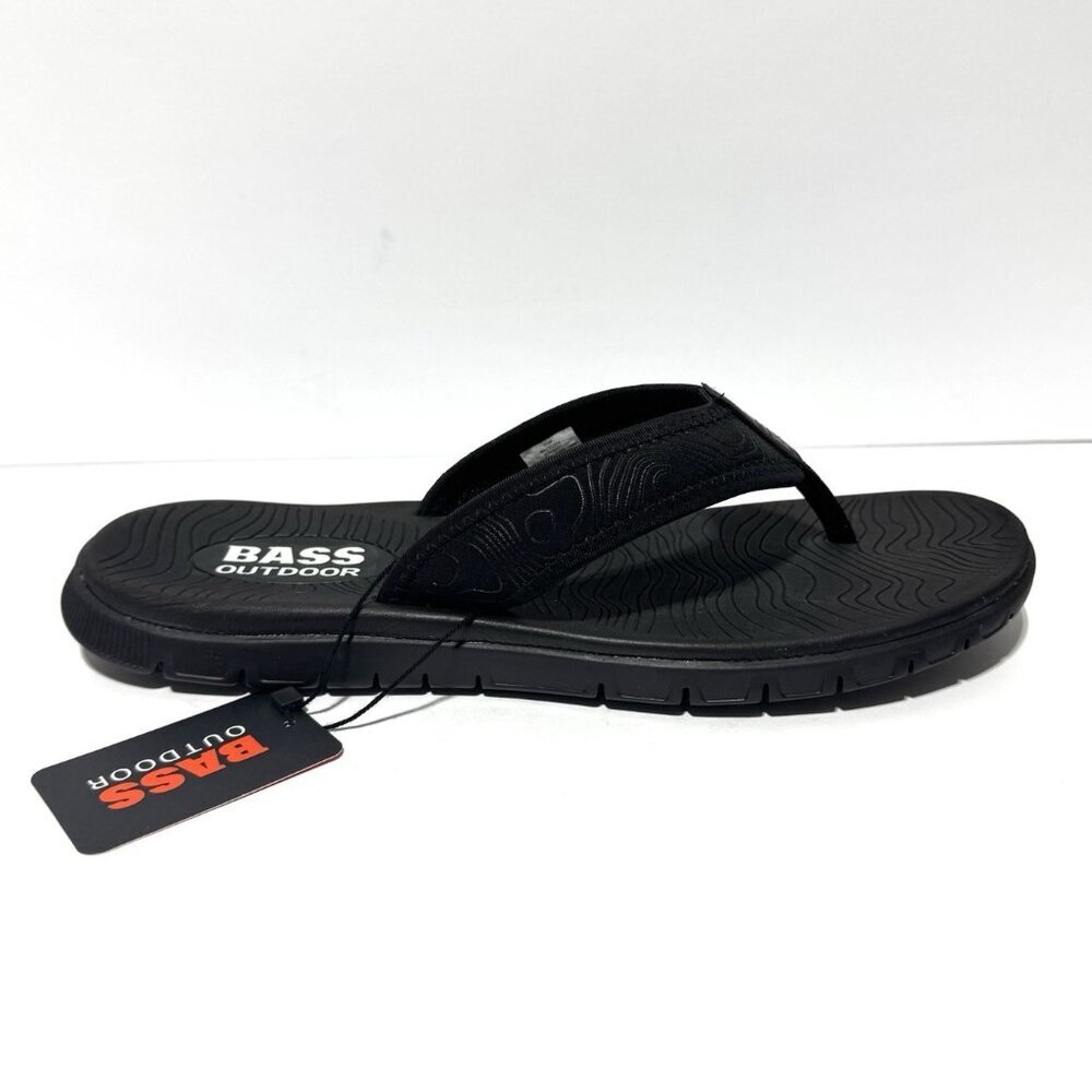 Bass Outdoor Mens Top Thong Sandals Black Size 11 M